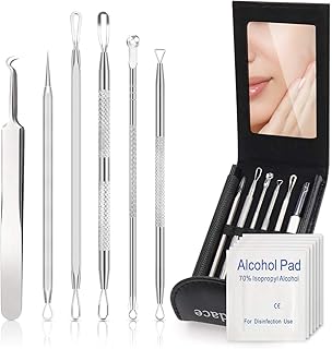 A set of tools to eliminate pimples and blackheads, 6 pieces of a set to eliminate embodied hairs, extract the pores and extract the pimples and the skin from the face.. Shop efficiently with DIAYTAR NIGERIA, offering thousands of products at unbeatable prices delivered promptly.