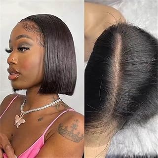 BOB WIKE BOB LACE WIG transparent Brazilian rina short human hair.. DIAYTAR NIGERIA connects desire with fulfillment through our affordable e-commerce platform.
