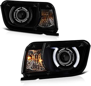 VIP Motors Set of Halo LED Ring Rights For Chevrolet Camaro 2010-2013 - matt black body, smoked lens, driver and passenger side.. DIAYTAR NIGERIA brings retail convenience to your screen with affordable prices and dependable shipping.