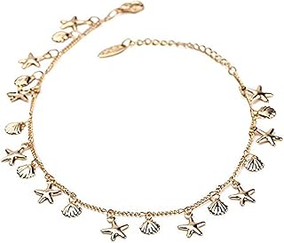 Ankle bracelet in seashell for women for women, adjustable gold -plated ankle bracelets, jewelry gift for women, girls and friends, shells.. Nigeria's fastest-growing e-commerce site offers unbeatable prices and delivery within 8 days.