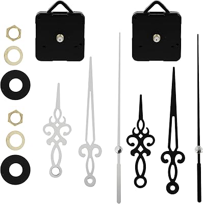 Yarno wall clock, set of 2 spare parts for quartz clock clock movement with needles and engine, black and silver wall clock repair.. Experience the ease of digital shopping with DIAYTAR NIGERIA's affordable and diverse marketplace.