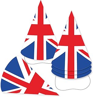 9913056 - Conical Hats Union Jack in Great Britain - 6 pieces, several colors, one size.. Get top brands at bottom prices, only on DIAYTAR Nigeria.