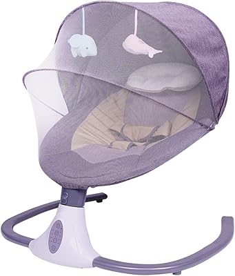 Baby electric rocking chair from 0 to 2 years old with remote control, intelligent and mosquito net Bluetooth features, supports up to 20 kg.. Your one-click solution to affordable shopping, DIAYTAR NIGERIA delivers quality products nationwide.