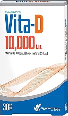 Synergy vita-d 10000UI tablets 30.. Your favorite online marketplace — DIAYTAR Nigeria delivers quick and cheap.