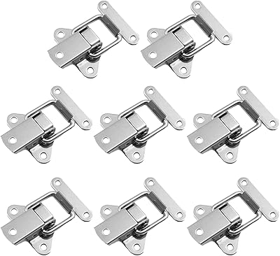 Stainless steel voltage clasp, small lever lock, cap lock, lock for box, toolbox, drawer (8).. DIAYTAR NIGERIA: Where every shopping need is met with affordable prices and reliable 5-8 day delivery.