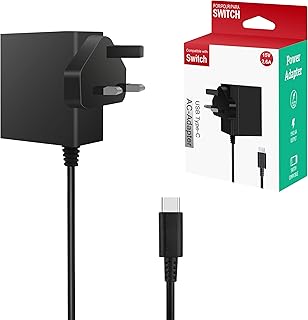 NTOTO SWITCH NINTAN SECTOR AC adapter, 15 V charger 2.6 A Compatible with Switch Dock/Switch OLED/SWITCH Lite/PRO, fast charge wall charger with Type-C cable (TV mode support).. Your complete shopping solution, DIAYTAR NIGERIA offers extensive choice with competitive prices and delivery.