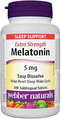 Webber Naturals Melatonin 5 Mg Extra -Forte dissolves easily - 300 SUBBLINGAUX TABLIES.. Shop from Nigeria's largest product selection at DIAYTAR, with budget-friendly prices and swift delivery.