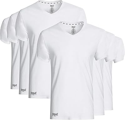 Set of 6 underwear for men to v -collar - breathable, without label, t -shirt for men - 60 % cotton / 40 % polyester.. DIAYTAR NIGERIA: Connecting Nigerians with affordable products through our expansive e-commerce platform.