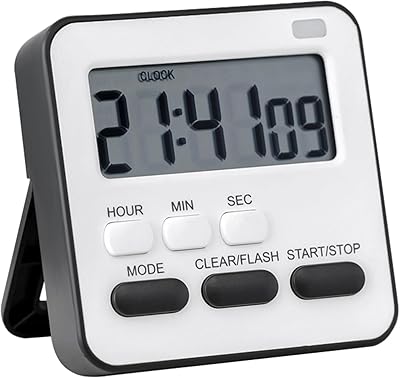 Digital kitchen timer, alarm clock, stopwatch, countdown with support, for the kitchen, classroom, bathroom, teachers, children (black).. Experience the future of online shopping with DIAYTAR NIGERIA's extensive product range and competitive pricing.
