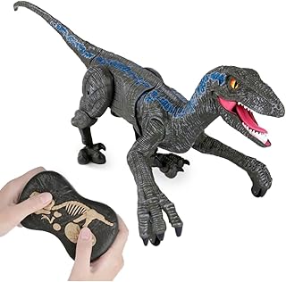 Dinosaurs toys remote -controlled children - Vélociraptor jurassique toys imitating walking and sounds - dinosaurs toys for boys and girls from 3 to 5 years and over, robot toys that can sing, shake the head and tail in the electronics of children.. Shop from thousands of products at DIAYTAR NIGERIA and enjoy budget-friendly nationwide delivery.