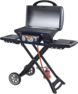 Faruta grill basket, an external gas grill appearance, gas grill with two gas burners, outside grill.. DIAYTAR NIGERIA makes quality accessible with our diverse product range and dependable delivery service.