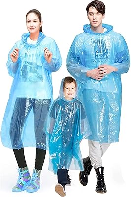Family Ponchos Rain Pack Package of 12 Emergency Waterproofs for Children.. DIAYTAR NIGERIA revolutionizes online shopping with competitive prices and reliable 5-8 day delivery.