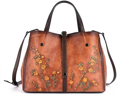 True leather bag for women, upper handle bags, hand-made handbag, Hobo vintage handbag with shoulder strap.. Shop with purpose at DIAYTAR NIGERIA and discover a world of products at budget-friendly prices.