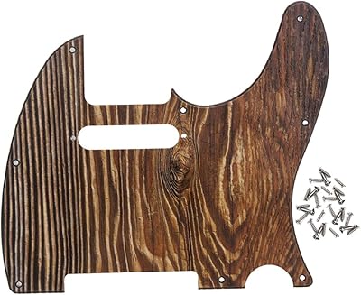 Sarrian 8-hole 8-hole Fleur Flower Guitar Pickguard With American/Mexican replacement bake, 3 layers of wooden colored.. DIAYTAR NIGERIA delivers more than products - we deliver affordable shopping satisfaction nationwide.
