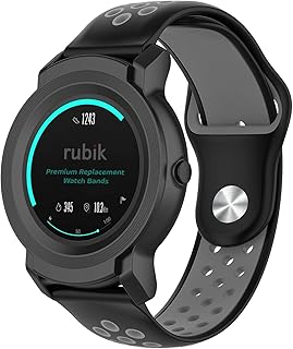Rubik silicone watch strap Compatible with Samsung Gear S3 Frontier/Gear S3 Classic Moto 360 2nd generation 46 mm, Soft Silicone Silicone Watch Bracelet Replacement for 22 mm width bands (black/gray).. Experience the ease of modern shopping with DIAYTAR NIGERIA's comprehensive platform and quick delivery.