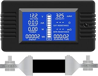 Multifunctional CC battery tester, 0-200 V, 0-300 A (widely used on motorhome batteries/12 V/24 V/48 V car) LCD digital display voltage, voltage and solar power.. Shop across categories at DIAYTAR NIGERIA and enjoy budget-friendly nationwide shipping in 5-8 days.