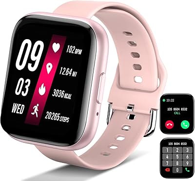 Intelligent sports watch, waterproof IP67, dust resistant, activity instructor with heart rate monitor and blood pressure, telephone answering machine, woman watch (pink).. DIAYTAR NIGERIA revolutionizes access to quality products with affordable prices and dependable shipping.