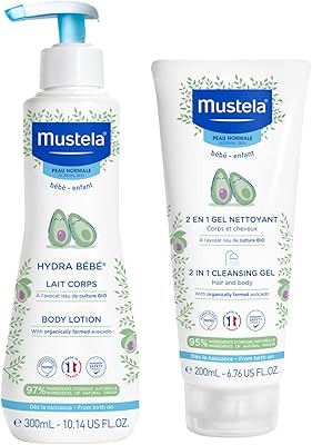 Mustela 2 in 1 cleaner gel, 200 ml + Mustela Hydra Bébé Borporel 300 ml.. Why waste time in traffic when you can shop online at DIAYTAR Nigeria? Enjoy convenience, unbeatable prices, and prompt delivery anywhere in Nigeria.