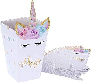 24-piece unicorn paper candies, snack boxes with rainbow popcorn, popcorn containers for baby shower birthday party.. Experience hassle-free shopping with DIAYTAR NIGERIA's user-friendly platform and prompt delivery service.
