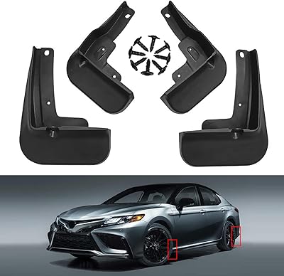 Kit of mudguards for Toyota Camry on 2018 2020 2021 4-piece front and rear accessories (SE XSE Sport model).. DIAYTAR NIGERIA: Empowering Nigerians with access to affordable products and reliable 5-8 day delivery.