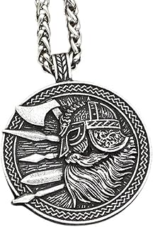 Viking Warrior Collar Odin Nordic For Men, Odin Vintage Odin helmet necklace, Viking Odin sword ax necklace for boys.. Experience shopping freedom with DIAYTAR NIGERIA's vast selection and 5-8 day nationwide delivery service.