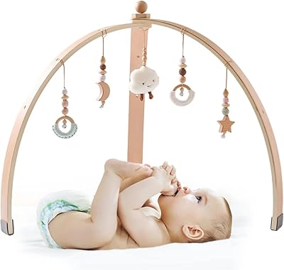 Baby Montessori Wooden Gym with 5 hanging toys game frame.. The future of online shopping in Nigeria is here — welcome to DIAYTAR.