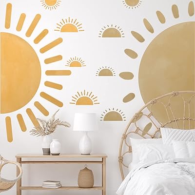 20 Pieces Boho Half-Sun Wall High Size Wall Mural Walls In Removable Vinyl for Children's Room (Simple Design).. DIAYTAR NIGERIA: Where affordability meets variety, with thousands of products delivered in less than 8 days.