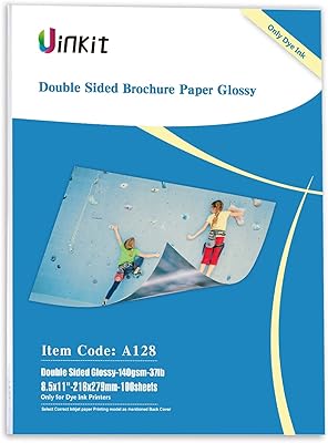 Ywinkit 100 Double -sided brilliant double -sided notebook sheets 8.5 x 11 inkjet 36LBS 140gsm fine pigmented ink for photos, calendars, newspapers, cd cover.. Every order, every item — DIAYTAR Nigeria delivers fast and reliably.