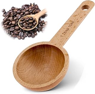 Wooden teaspoon, teaspoon to measure coffee beans, ground grains or tea, large 15 ml spoon, kitchen accessories for the house, table mixer (beech wood).. DIAYTAR NIGERIA: Empowering Nigerians with access to affordable products and reliable 5-8 day delivery.