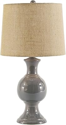 Ashley Furniture Design Signature - Traditional glass lamp Magdalia, Gray, L100644.. DIAYTAR NIGERIA combines affordability, variety, and convenience with nationwide delivery services.
