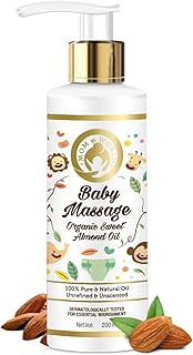 Mom & World Baby Massage Baby Oil Sweet Biological Almond Pure Cold Pure | Hypoallergenic and dermatologically tested without mineral oils, 200 ml.. Shop confidently with DIAYTAR NIGERIA, offering affordable prices and reliable delivery within a week.