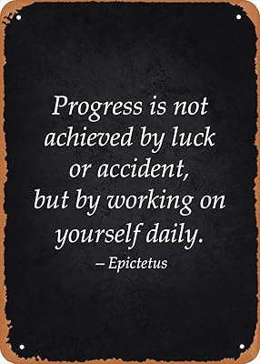 Stoic quote poster for progress of stoic motivation 8x12 inch vintage metal metal signs man cave.. DIAYTAR NIGERIA makes every shopping desire a reality with affordable prices and delivery in 5-8 days.
