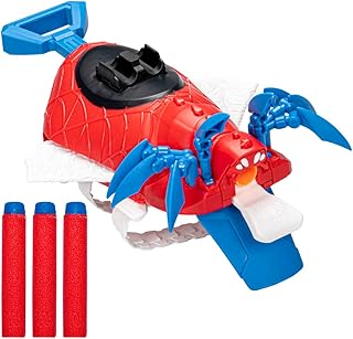 Marvel Mech Strike Mechasaurus Arabicno Spider-Man, blaster nerve with 3 darts, role playing toys for superheroes for children 5 years and over.. DIAYTAR NIGERIA: Bringing quality products to every Nigerian home at prices everyone can afford.
