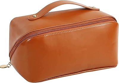 Cosmetic portable travel storage bag, large capacity bag, waterproof storage bag, multifunctional cosmetic bag for women girls, brown.. Nigeria's e-commerce leader delivers unmatched variety and value to your doorstep in just 5-8 days.