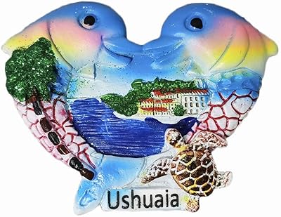 3D 3D refrigerator magnet of Ushuaia Argentine, souvenir, handmade for home and kitchen, collection of refrigerator Ushuaia.. DIAYTAR NIGERIA brings affordable shopping to your fingertips with reliable delivery in less than 8 days.