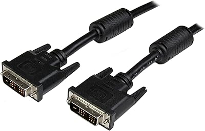 DVI STARTEC.com cable - 10 feet - single link - male cable to male - 1920 x 1200 - DVI -D cable - Computer monitor cable - DVI cord - DVI cable to DVI (DVIDSMM10).. Shop with ease at DIAYTAR NIGERIA and enjoy our extensive product range delivered at affordable rates.
