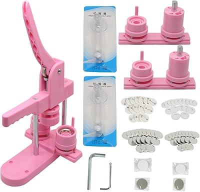 ZAKGRAND Machine for Multi-Tailles Badges 1 + 2.25 inches, 25 + 58 mm Manual pins manufacturing machine with 200 free buttons manufacturing supplies and circular cutting.. Discover shopping simplified with DIAYTAR NIGERIA's comprehensive platform and reliable 5-8 day shipping.