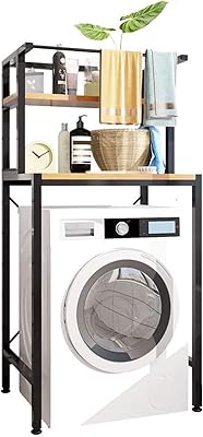 Drum washing machine holder, wrapping wading machine washing machine for bathroom, bathroom corner storage organizer, bathroom tower shelf, space saving (2 black shelves).. Your favorite online marketplace — DIAYTAR Nigeria delivers quick and cheap.