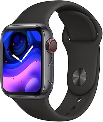 Intelligent watch series 7 - 44 mm, complete touch screen, double button, Crown professional watch - Heart/blood pressure monitor, IP67 water resistant, notifications and speaker and integrated microphone (black).. Shop efficiently from anywhere with DIAYTAR NIGERIA's comprehensive platform and quick delivery options.