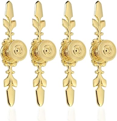 Package of 4 ancient style door handles for home furniture, rear panel, drawer, cabinet, wardrobe with screws (gold)).. Shop with confidence at Nigeria's leading affordable e-commerce platform with reliable delivery services.