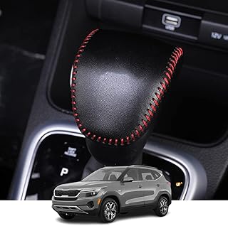 KACASH Personalized interior accessories for KIA SELTOS 2021 2022 2023 Leather gear lever pommel, leather leather lever pommel (red seams).. Discover why thousands choose DIAYTAR NIGERIA for affordable products delivered in less than a week.