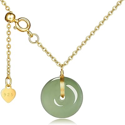 Likeyo Jade necklace - Women's jade necklaces, natural hittite jade necklaces for women, green jade necklace, Sterling silver jade jewelry 925 and gold for women.. Everything you want, delivered fast — DIAYTAR Nigeria does it better.
