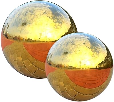 Stainless steel observation ball for the decoration of the house and the garden, a mirror polished hollow ball, pack of 2.. Nigeria's most loved e-commerce platform delivers affordable shopping solutions to your doorstep.