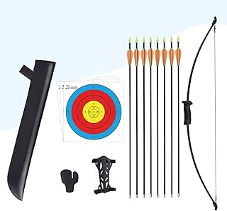 Elong-coated arc and arrows set for outdoor archery training for young beginners, including 8 arrows, a bead protector, a quiver, a target side and the fingertips.. Your digital shopping destination, DIAYTAR NIGERIA combines variety with affordability and quick delivery.