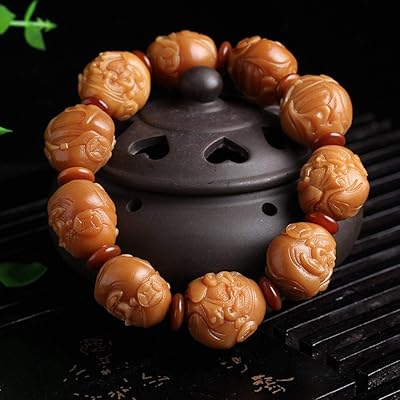 Bodhi root patinated sculpted Fortune God Lucky Fortune Eight Enter bracelet of lucky beads for men and women.. Shop across boundaries with DIAYTAR NIGERIA's comprehensive catalog delivered nationwide at budget rates.
