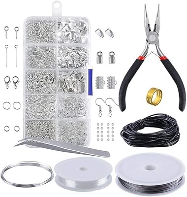 A set of Walmic jewelry manufacturing tools for beginners, including jewelry manufacturing tools, repair pliers, thread and a set of silver pearls.. Transform your online shopping experience with DIAYTAR NIGERIA's affordable and diverse marketplace.