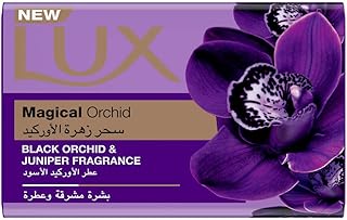 Lux bar soap for bright skin flavored with a magic orchid scent with black orchid and juniper scent, 120 g, purple.. DIAYTAR Nigeria: Shopping that fits your budget and your schedule.