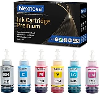 Set of ink bottles Nex Nova® Ecotank 673 compatible with the Epson printer L800 L805 L810 L850 L1800.. DIAYTAR NIGERIA combines affordability with convenience, delivering your purchases within 5-8 days.