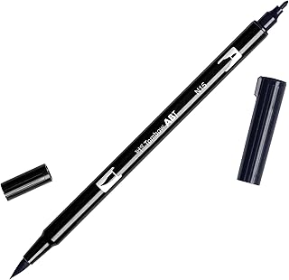 Double Tombo, black, 1 package pen, 56621, blurred and brush with thin and thin tips.. Shop with confidence at DIAYTAR NIGERIA, offering extensive product variety with nationwide delivery.