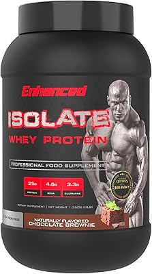 Enhanced Labs - Lactoserum protein isolate Big Ramy's MR. Olympia 2020 - Naturally flavored, lactose or soy -free, 100 % pure whey isolate with 25 g of protein (chocolate brownie) (44 portions).. DIAYTAR NIGERIA brings the market to your screen with thousands of affordable products delivered to your door.